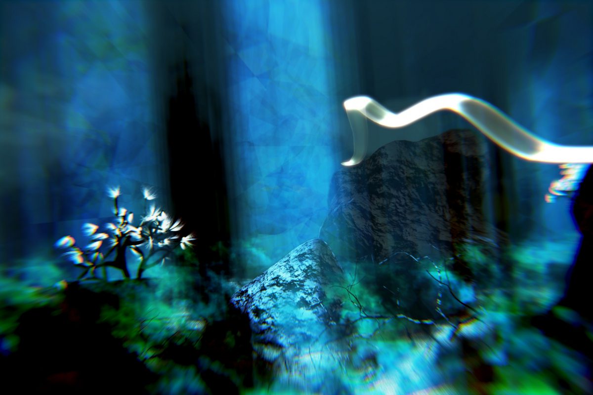 Fons marí estilitzat creat amb Blender