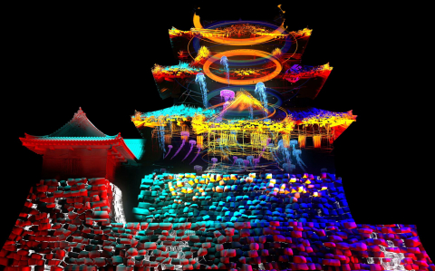 VIDEO MAPPING CON VJ ELETROIMAN :: DARKLIGHT STUDIO