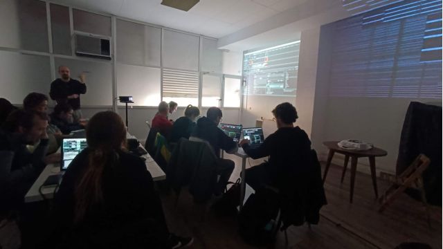 Fotos del Taller de Visuales en directo con Resolume Arena