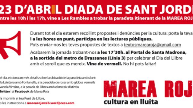 Marea Roja per Sant Jordi